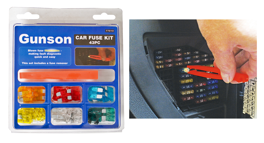 Spot which fuse has blown instantly with this car fuse kit