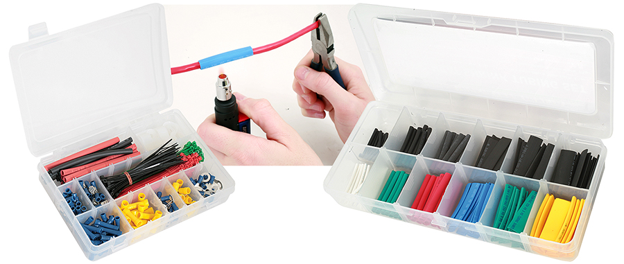 Get wiring over winter — electrical connector and heat shrink tubing kits from Gunson