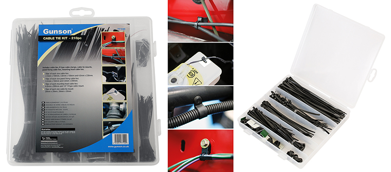 Versatile cable tie & accessory kit from Gunson
