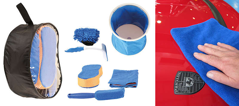 Car wash kit from Gunson — everything you need stowed in a compact carrying case