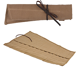 Traditional large waxed canvas tool roll from Gunson Tools
