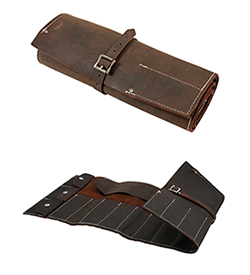 Practical and stylish traditionally designed leather tool roll