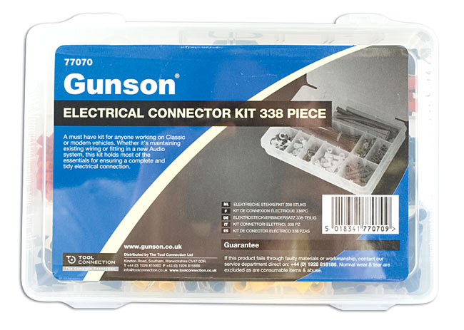 Laser Tools 77070 Electrical Connector Kit - 338pc