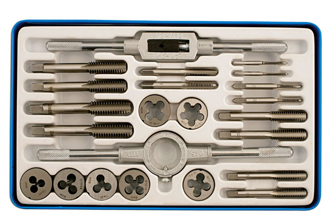 Laser Tools 77123 Whitworth Tap & Die Set - 23pc