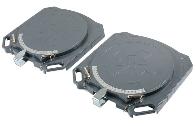 Laser Tools 77158 Steering Turntables - Aluminium 4000kg (Pair)