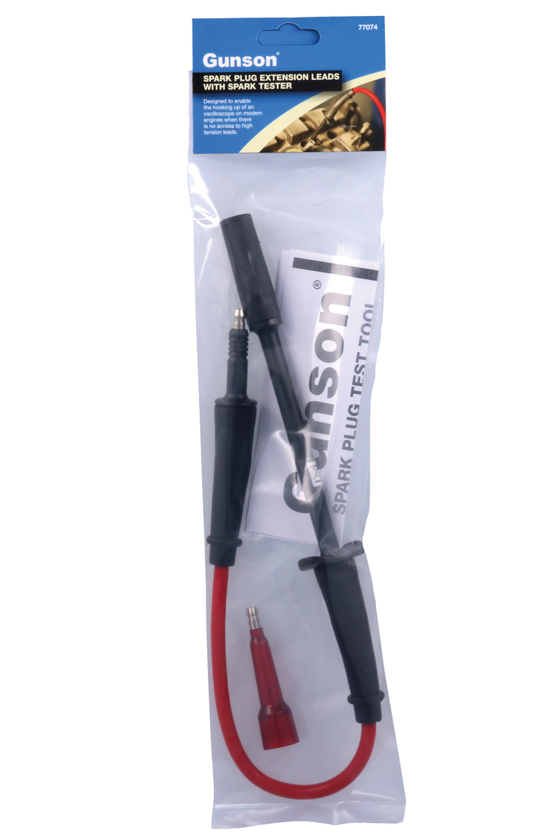 Gunson 77074 Spark Plug Extension Leads With Spark Tester